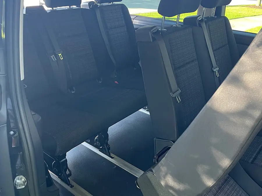 Mercedes passenger van 8-seater with rear luggage area