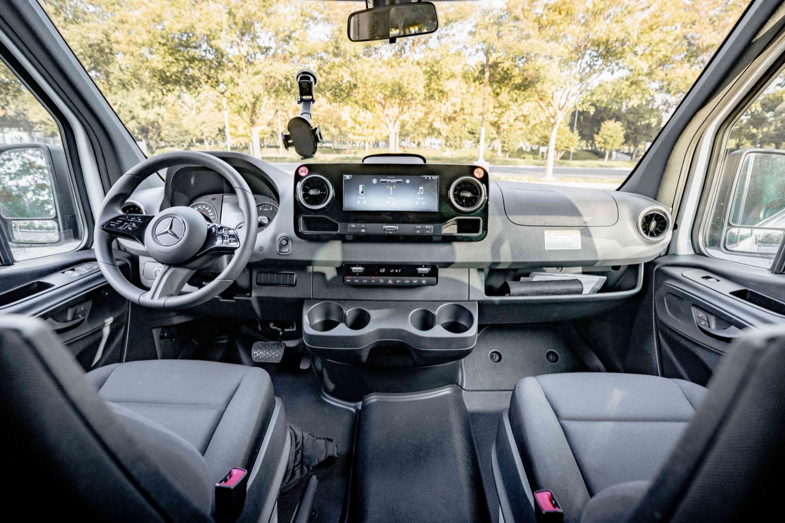 Mercedes-Benz Sprinter van rear cargo and luggage space — Charleston SC passenger van rentals