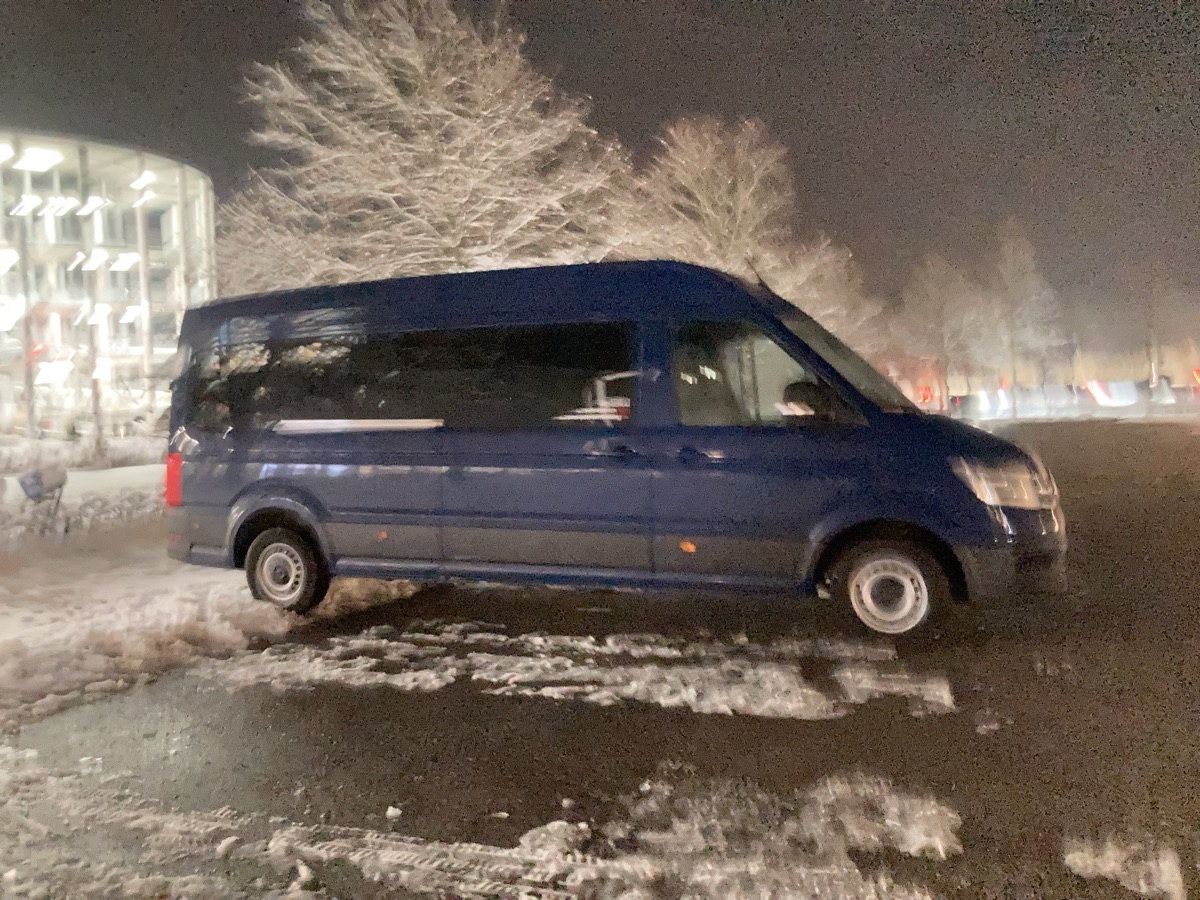 Luxury Sprinter van rental in Denver with leather interior