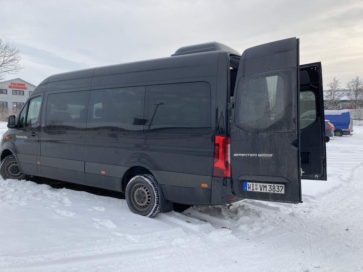 Mercedes-Benz Sprinter van for ski resort trips from Denver