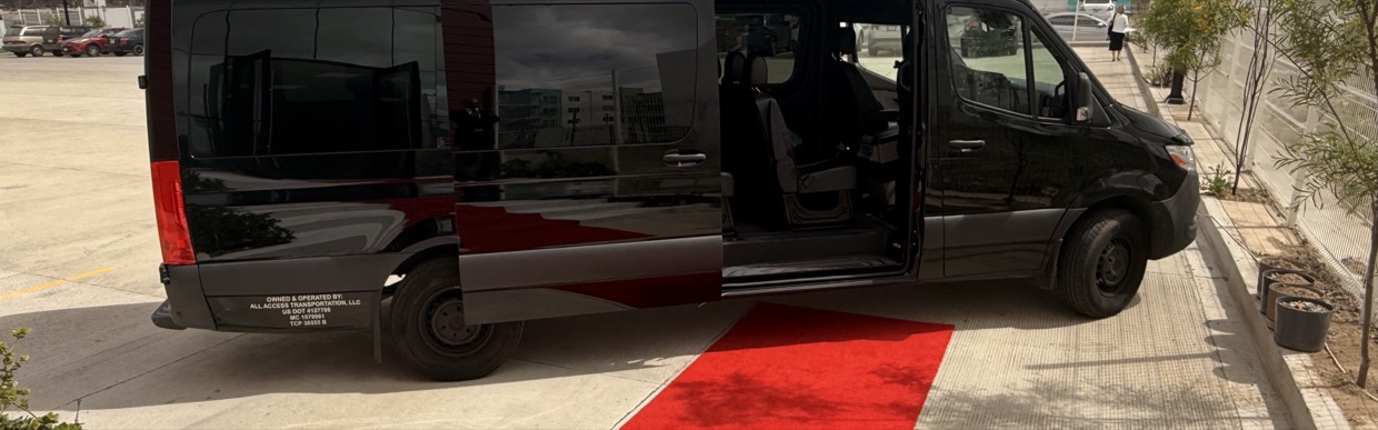 Red carpet event entrance in Los Angeles — Sprinter Rentals Los Angeles van rental