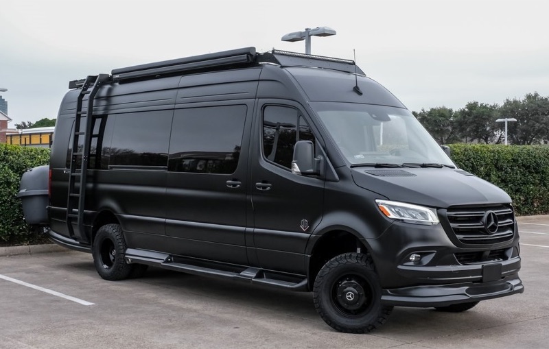 Luxury Sprinter van interior in Midland, Texas