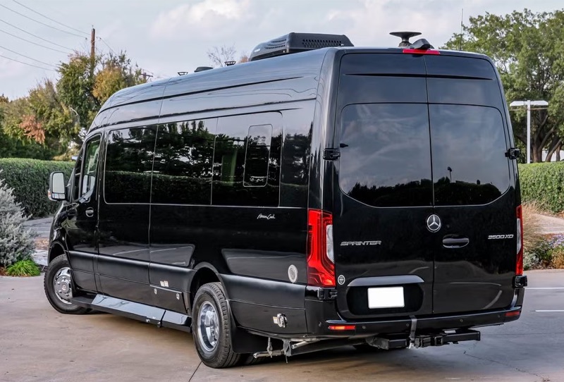 Sprinter van interior seating in Midland, Texas rental