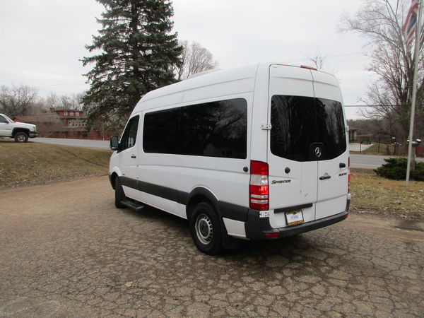 Sprinter van rental interior view in Minneapolis, Minnesota
