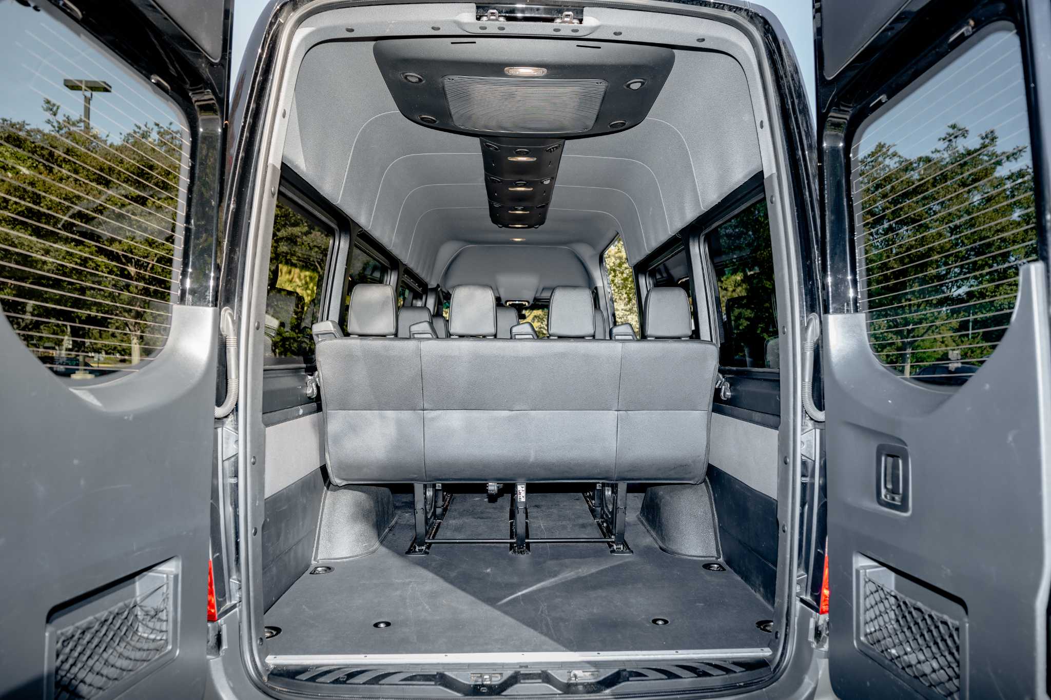 15-passenger Mercedes-Benz Sprinter van for rent near Riverside and Palm Springs