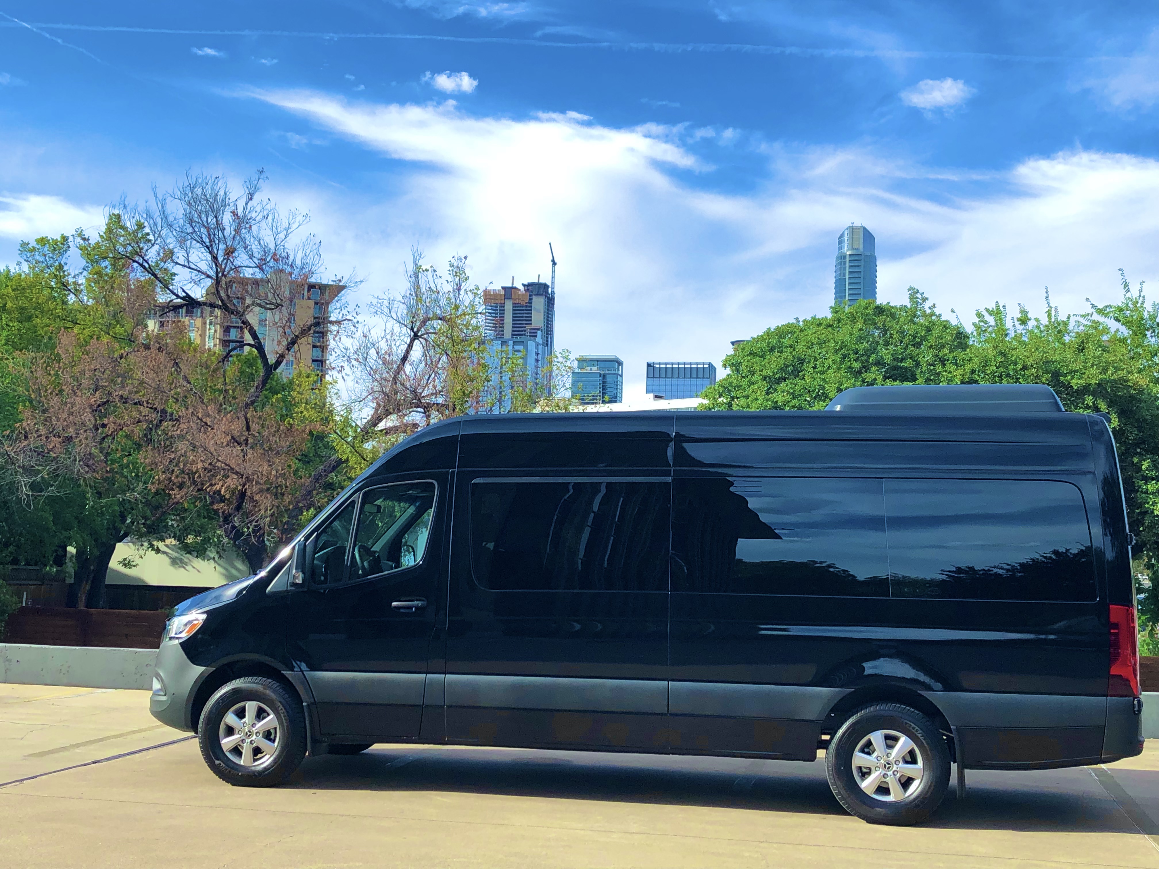 Sprinter passenger van rental in San Antonio, TX — Sprinter Rentals near SAT airport and the River Walk