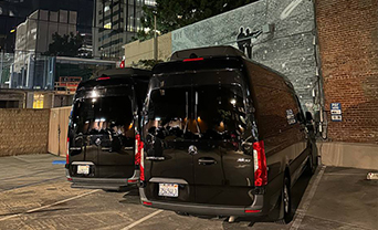 Luxury Sprinter van rental in San Diego with premium interior