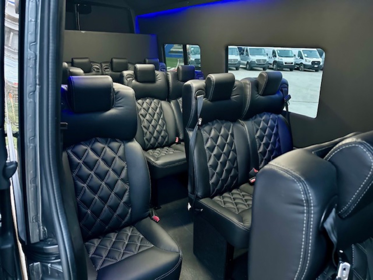 Mercedes-Benz Sprinter van for rent in Savannah with passenger seating