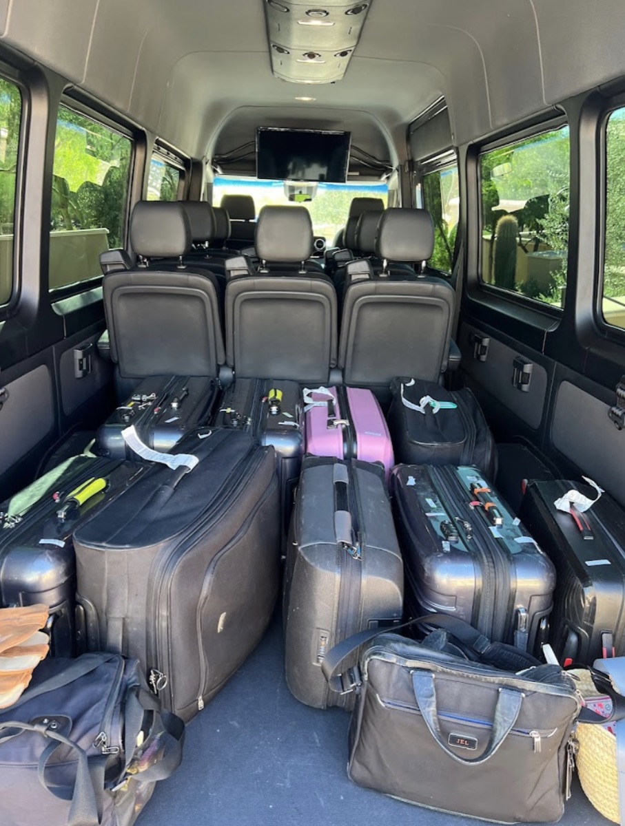 Sprinter van interior and dashboard view — Savannah van rental