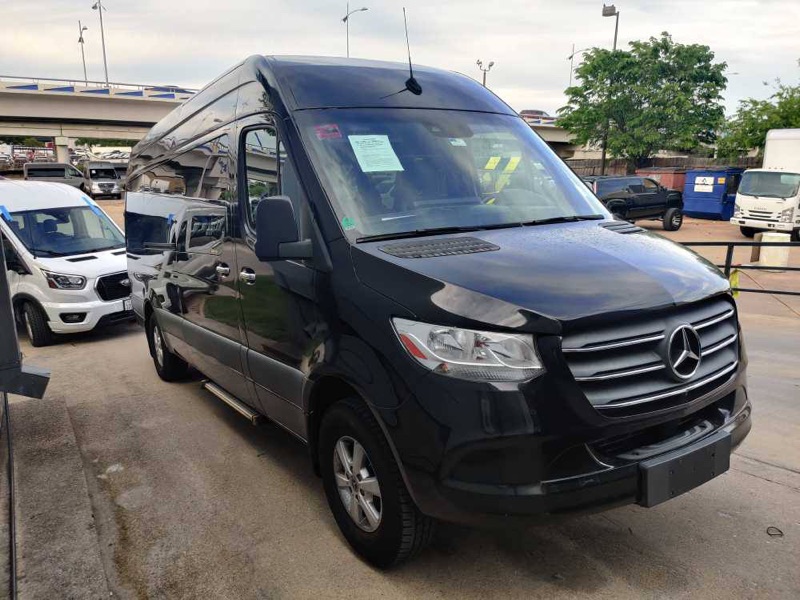 Sprinter van interior with passenger seating for Tampa Bay group rentals