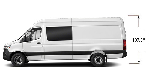 Crew Cargo Sprinter Van Exterior Dimensions