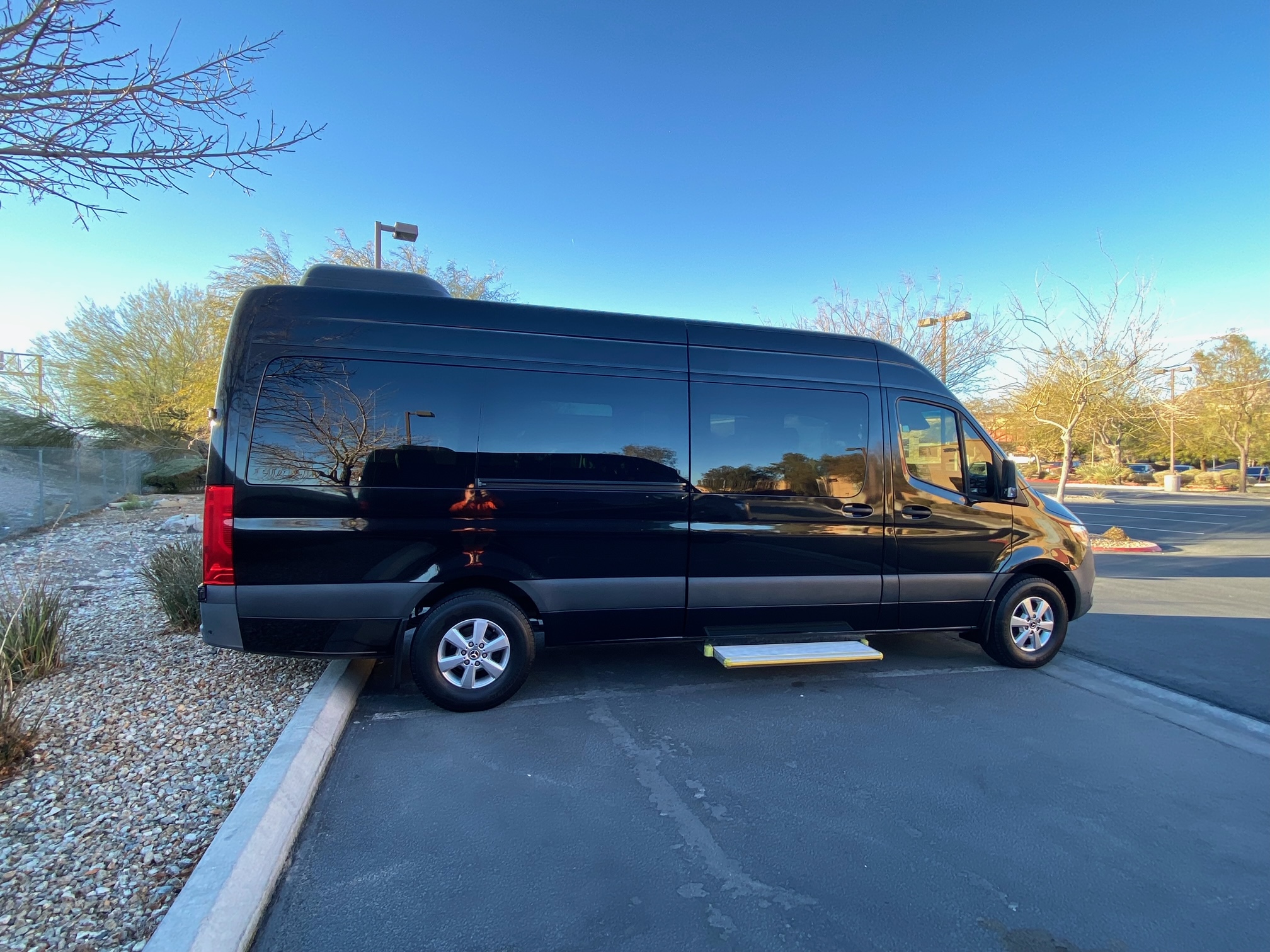Sprinter van exterior photographed in natural light
