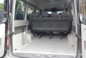 12 passenger sprinter van cargo space