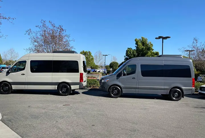 12-seater Sprinter van rentals in Southern
        California