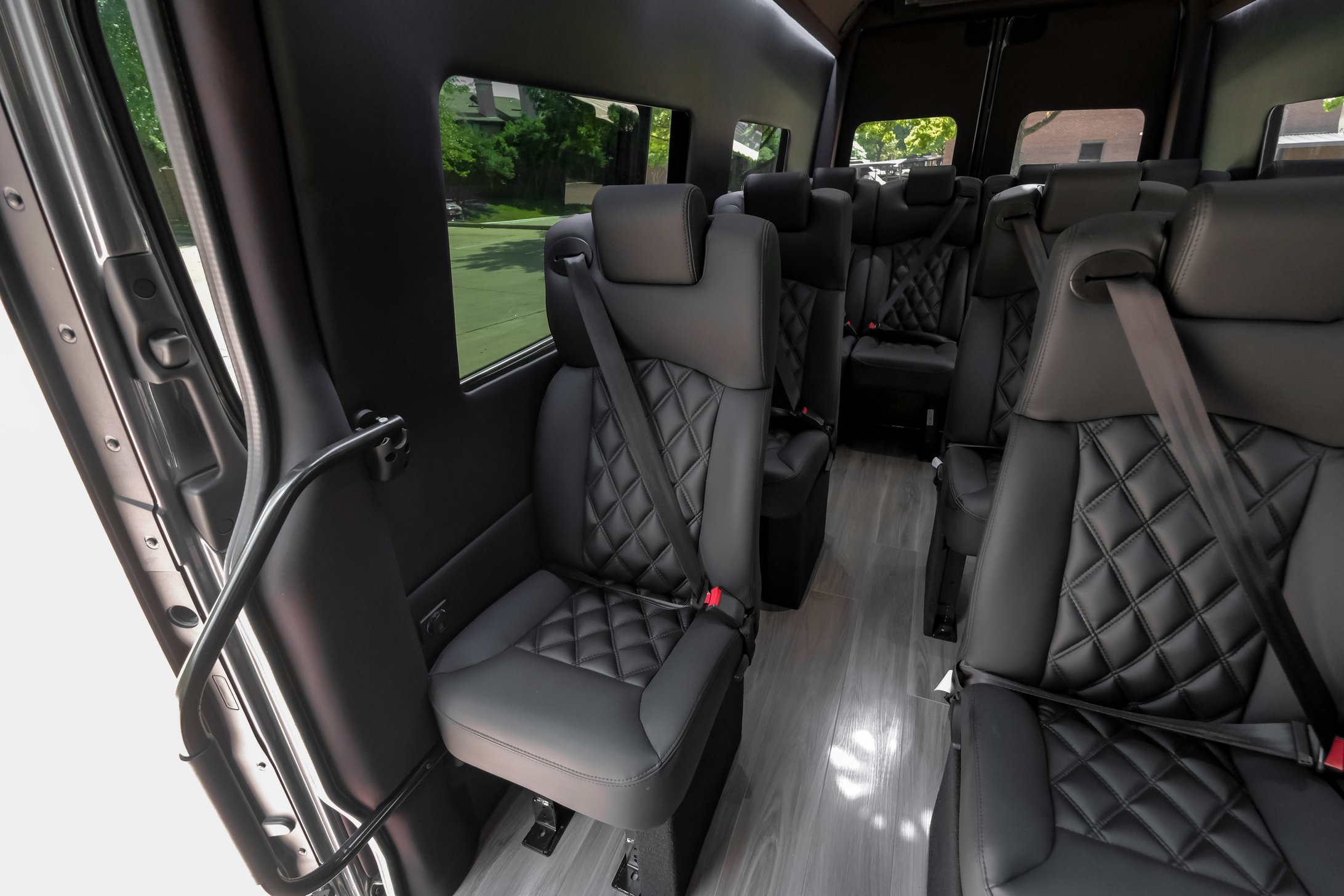 12 Passenger VIP Mercedes-Benz Sprinter Luxury Van Interior View