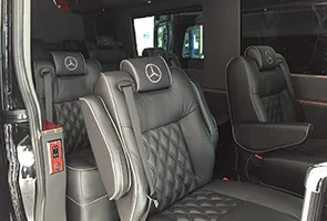 executive luxury sprinter van rentals seats